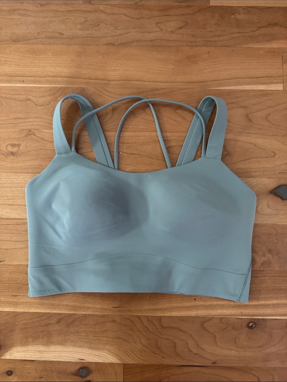 lululemon athletica Strappy Longline Bralette in Sage